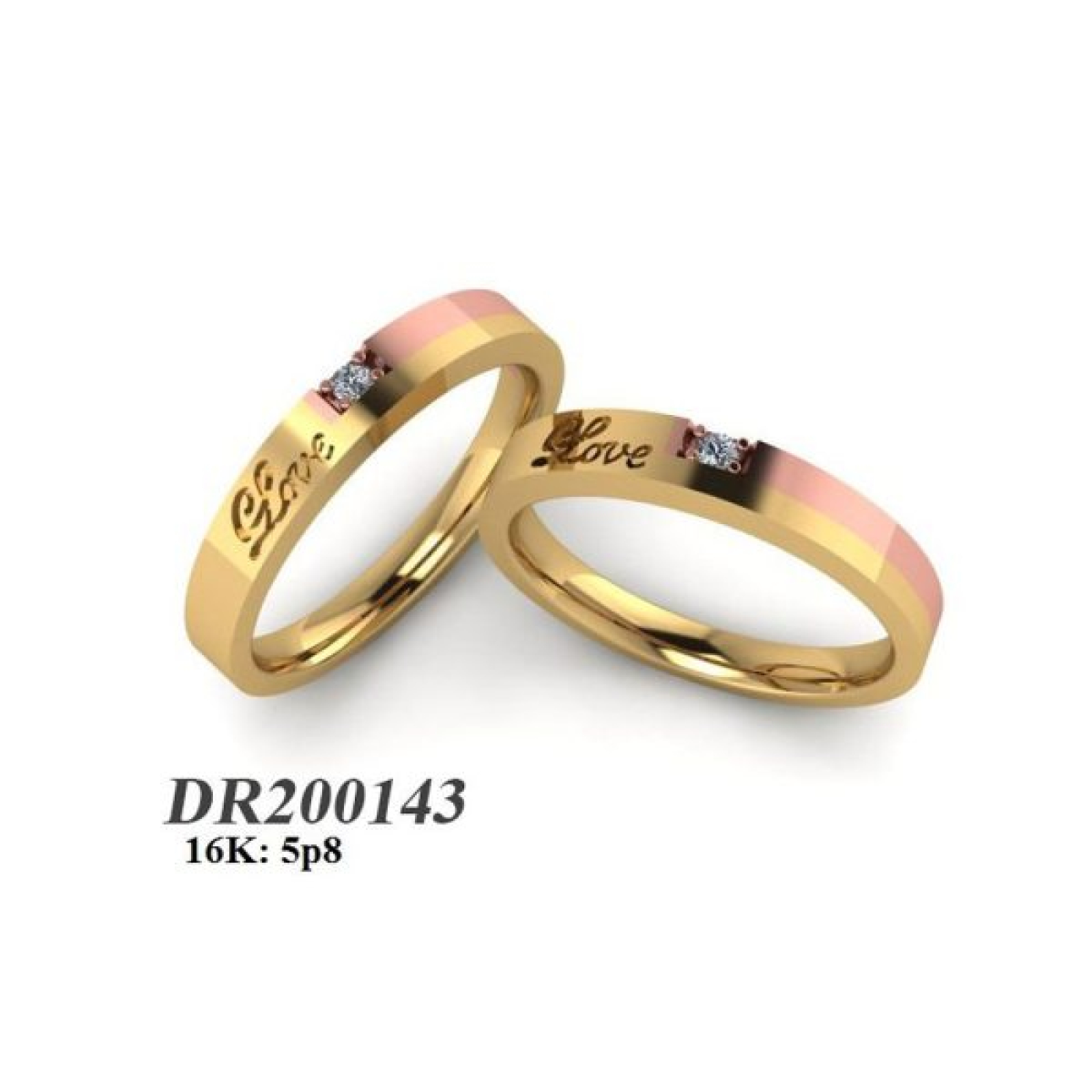 Nhẫn cưới Hàn Quốc DR200143