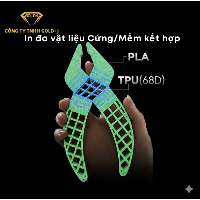 Máy In 3D Anycubic Kobra X – In Đa Màu, AI Detection, Tốc Độ Cao