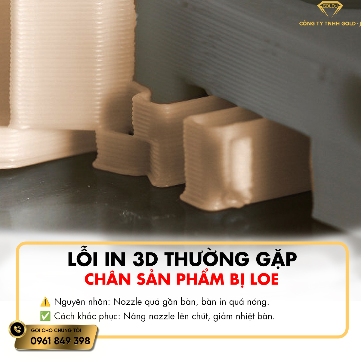 LỖI IN 3D THƯỜNG GẶP 