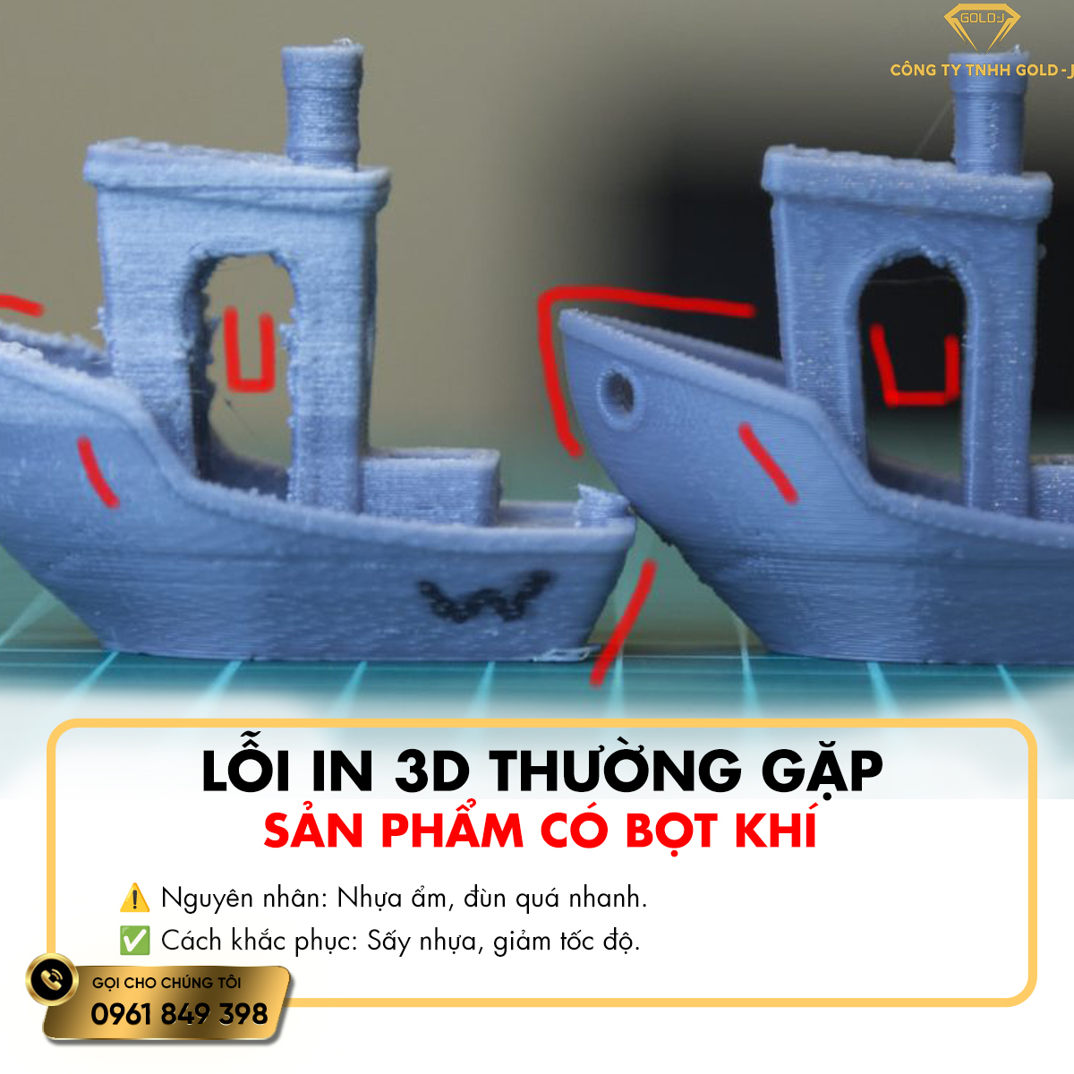 LỖI IN 3D THƯỜNG GẶP 