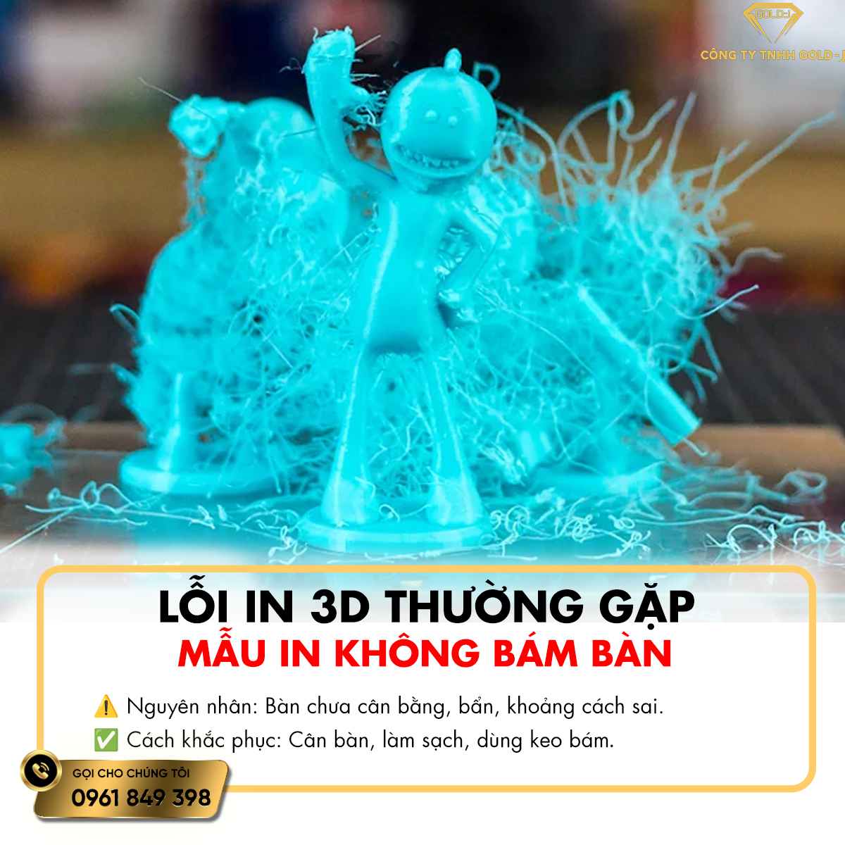 LỖI IN 3D THƯỜNG GẶP 